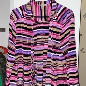 Chico’s striped button up blouse